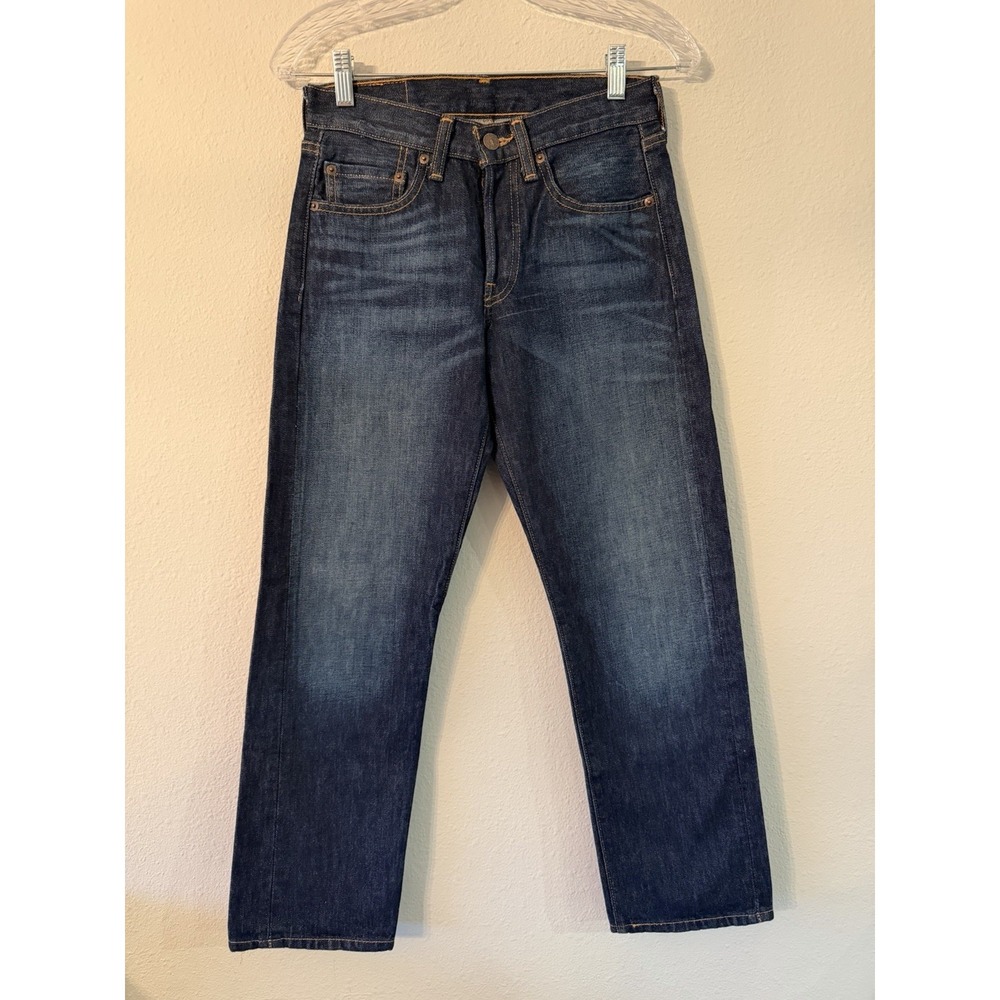 Levis 501 Button Fly  Denim Blue Jeans Men‎ 26x26 Indigo